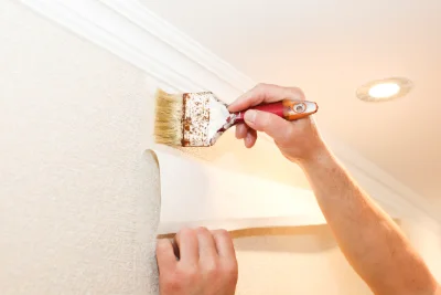 Pose de papier peint à la Tieule — revêtements muraux et toiles de verre